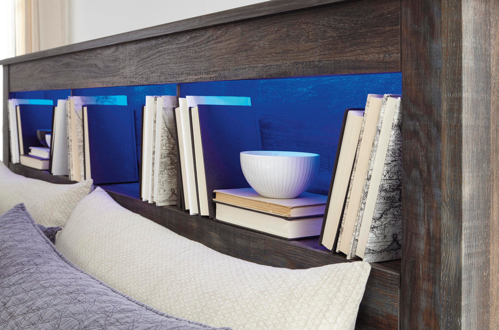 Drystan Queen Bookcase Bed with 4 Storage Drawers - image 16