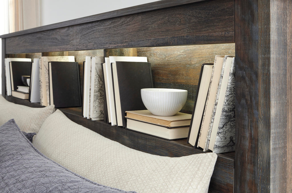 Drystan Queen Bookcase Bed with 4 Storage Drawers - image 17