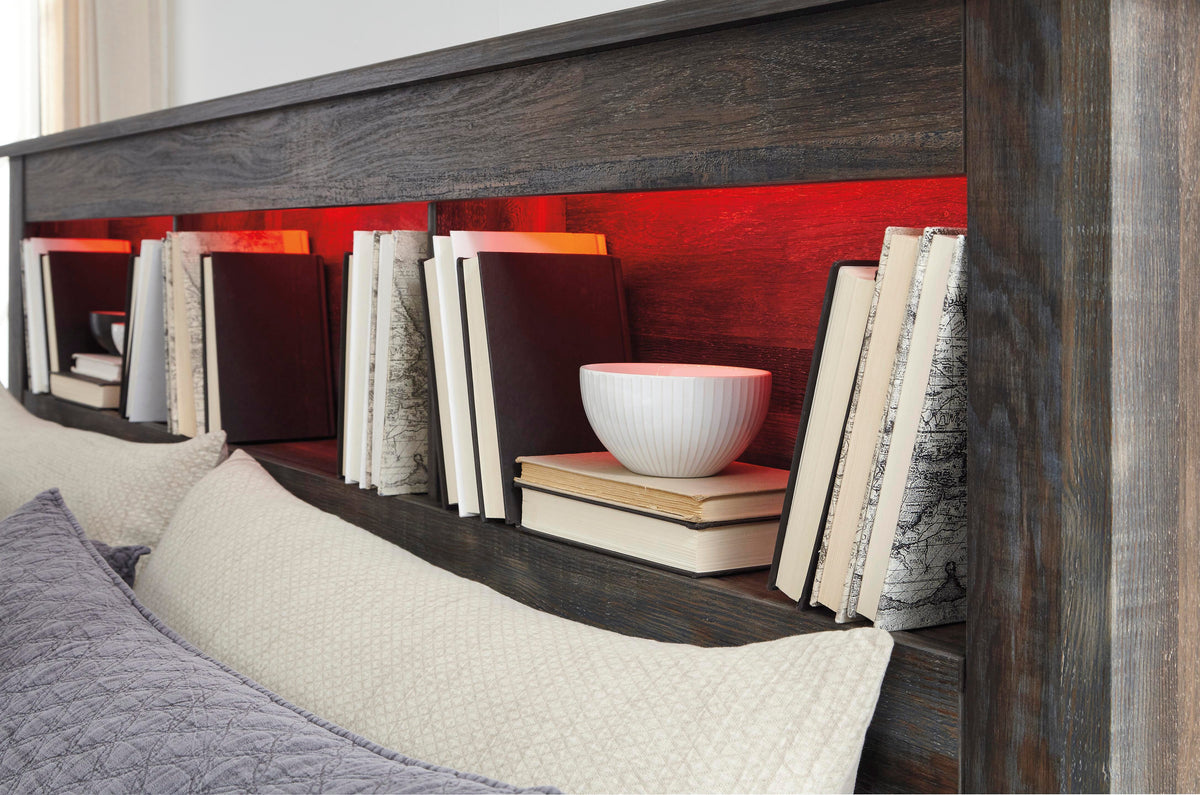 Drystan Queen Bookcase Bed with 2 Storage Drawers - image 17