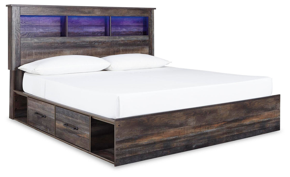 Drystan King Bookcase Bed with 2 Storage Drawers - image 3