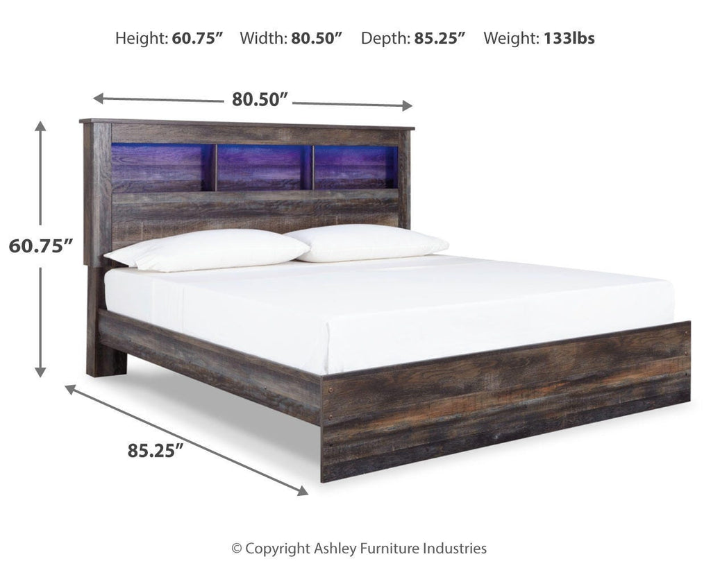 Drystan King Bookcase Bed in Multi, alternate view 5
