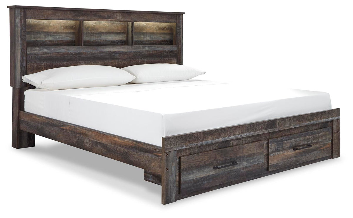 Drystan King Bookcase Bed with 2 Storage Drawers - image 3