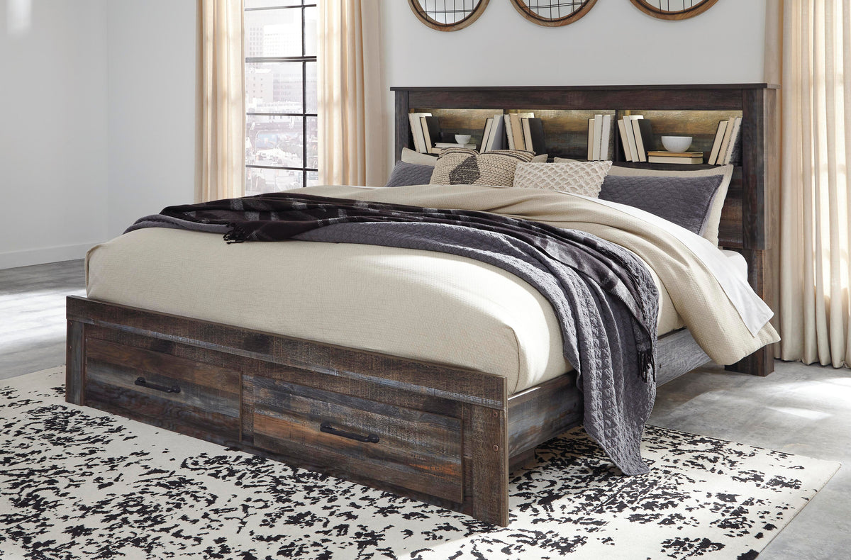 Drystan King Bookcase Bed with 2 Storage Drawers - image 2