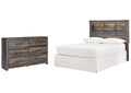 Drystan Full Bookcase Headboard Bed with Dresser