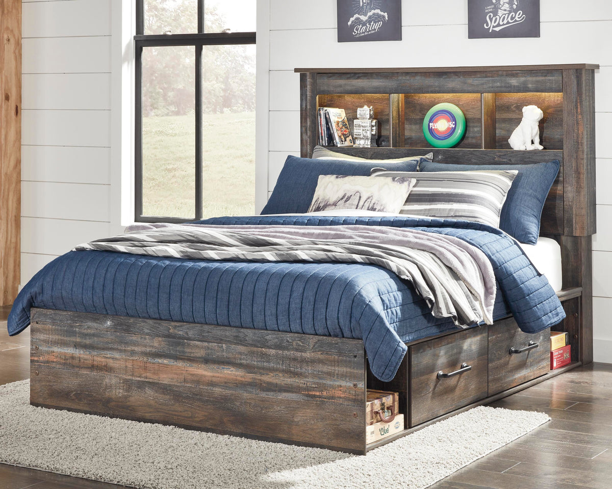 Drystan Full Bookcase Bed with 2 Storage Drawers - image 2