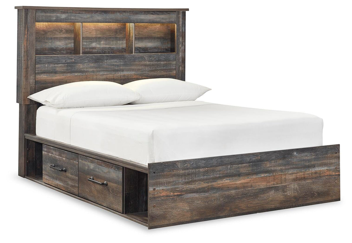 Drystan Full Bookcase Bed with 4 Storage Drawers - image 2