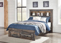 Drystan Full Bookcase Bed with 2 Storage Drawers - image 1