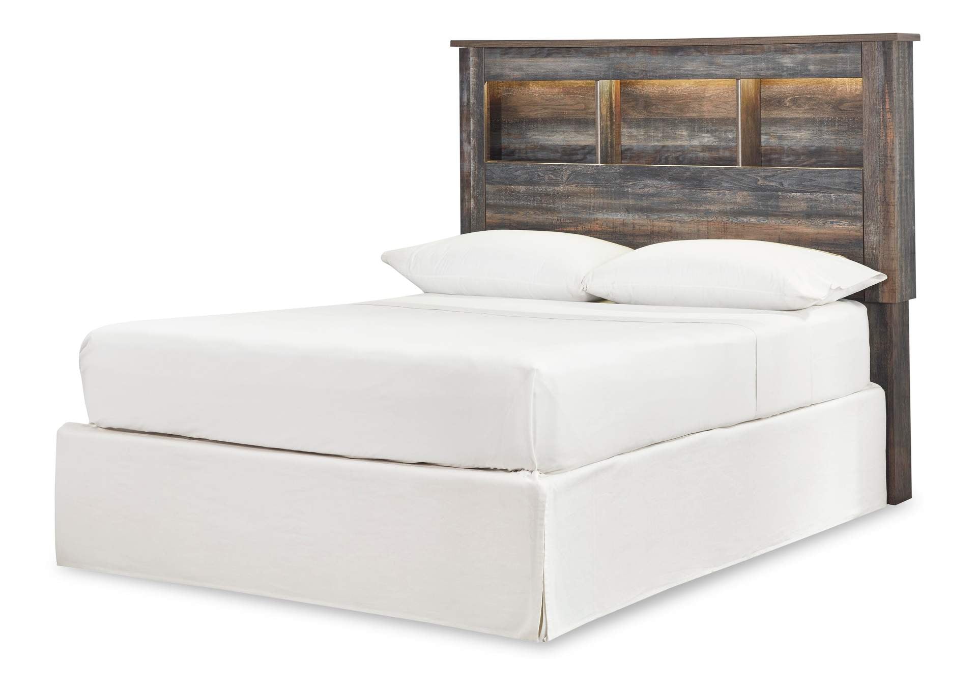 Drystan Full Bookcase Headboard, Dresser, Mirror and 2 Nightstands