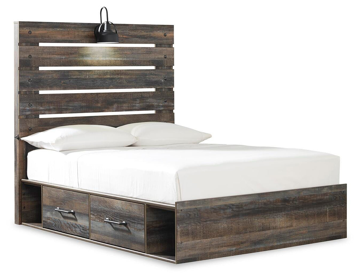 Drystan Full Panel Bed with 4 Storage Drawers - image 3