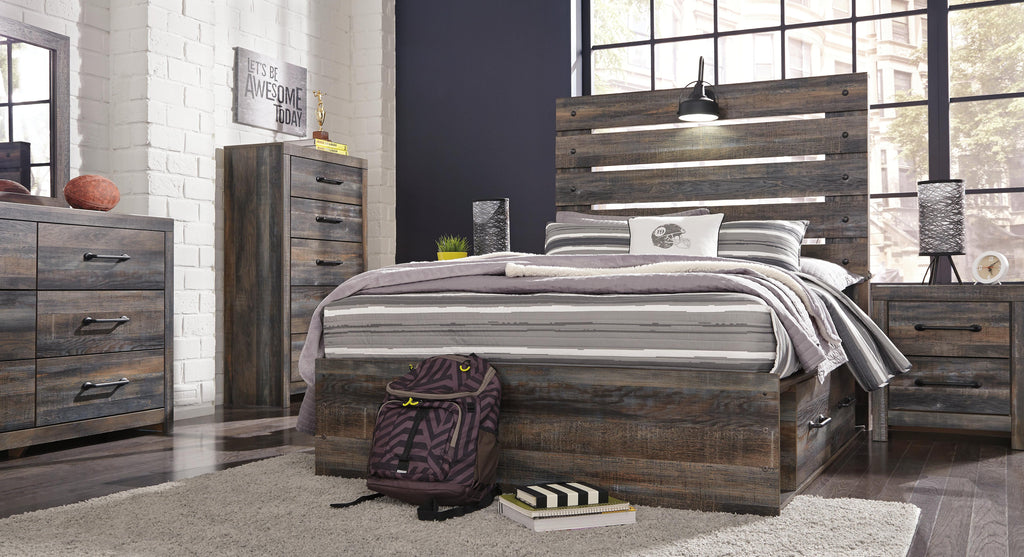 Drystan Full Panel Bed with 4 Storage Drawers - image 5