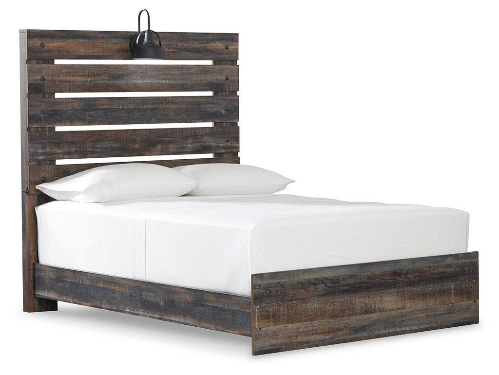 Drystan Full Panel Bed in Multi, angle view