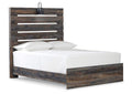 Drystan Full Panel Bed with Mirrored Dresser, Chest and Nightstand