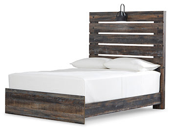 Drystan Full Panel Bed in Multi, angle view