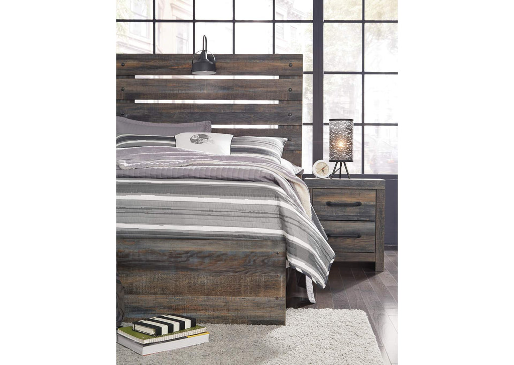 Drystan Full Panel Bed with Nightstand
