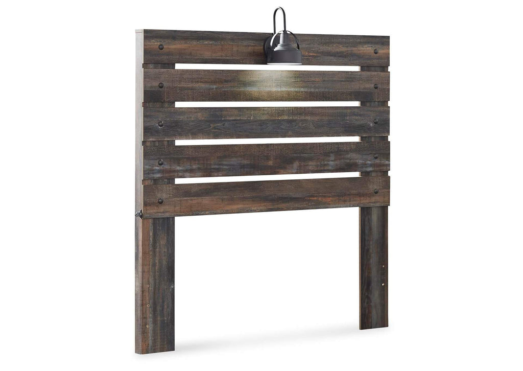 Drystan Full Panel Bed with Nightstand angled view