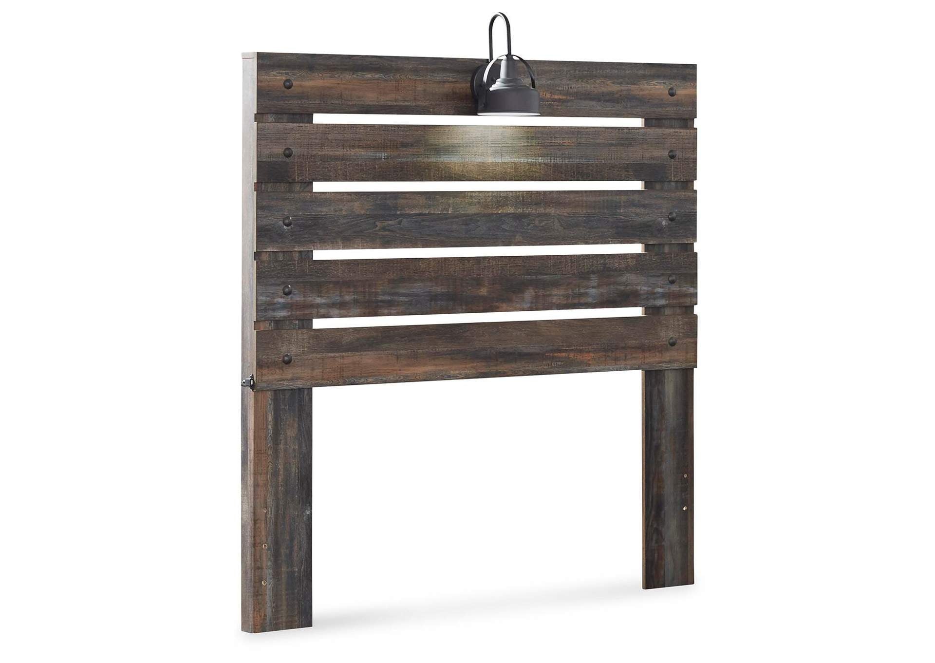 Drystan Full Panel Bed with Nightstand angled view