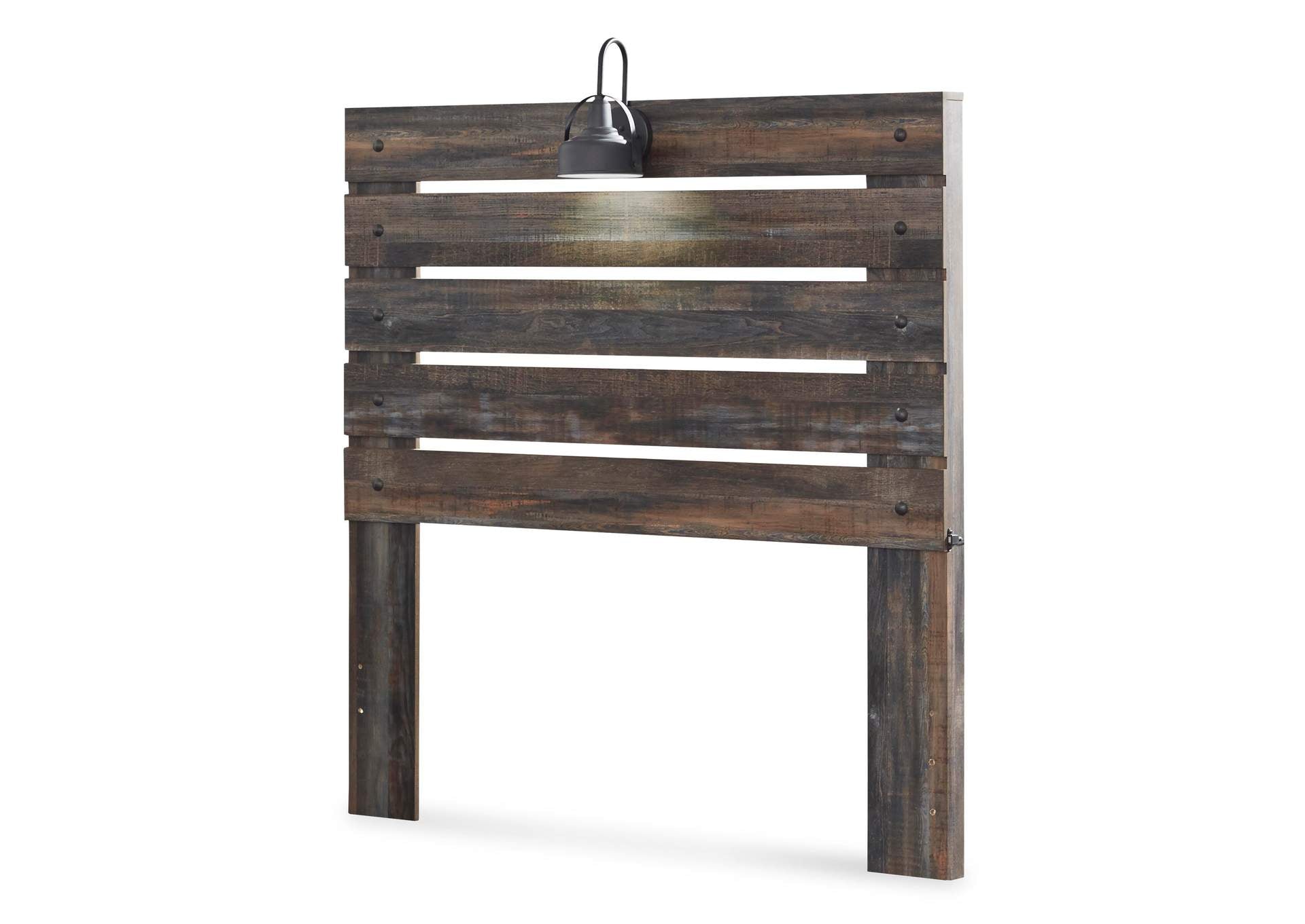 Drystan Full Panel Headboard Bed with Dresser angled view