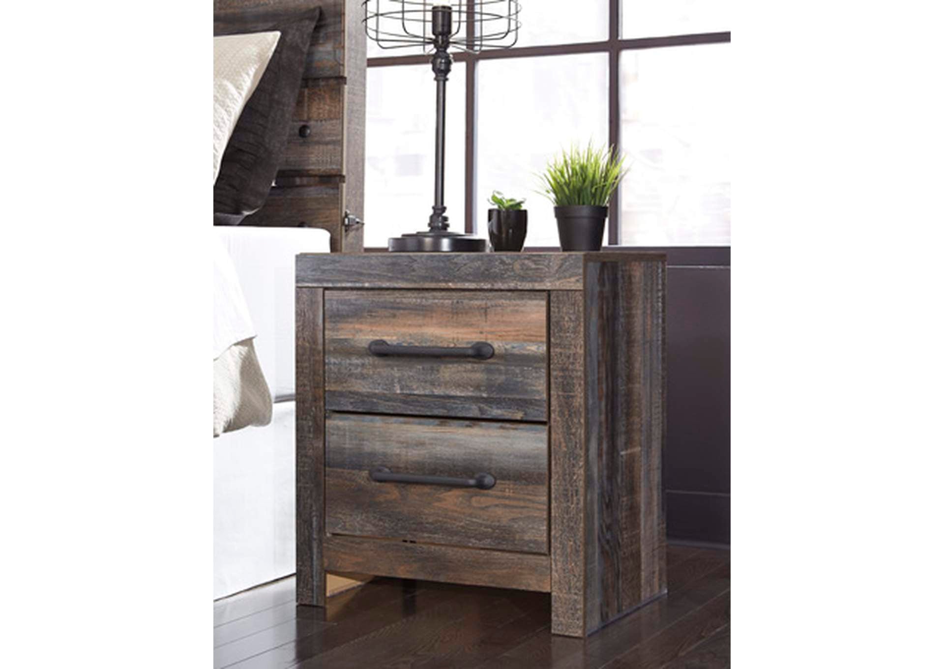 Drystan Twin Panel Bed with Nightstand
