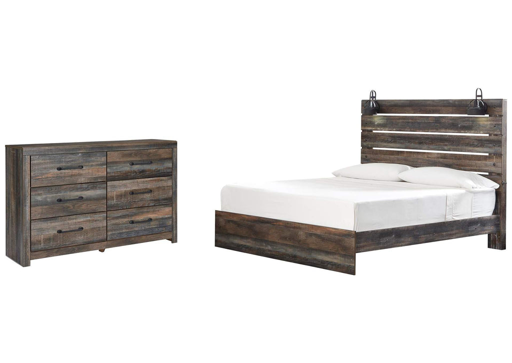 Drystan King Panel Bed with Dresser