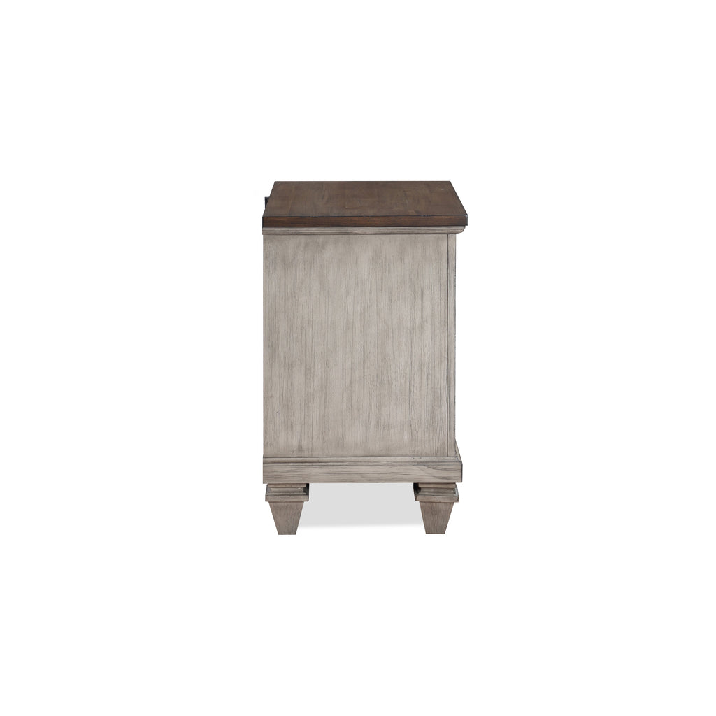 Mariana Nightstand w/Usb-Vintage Creme