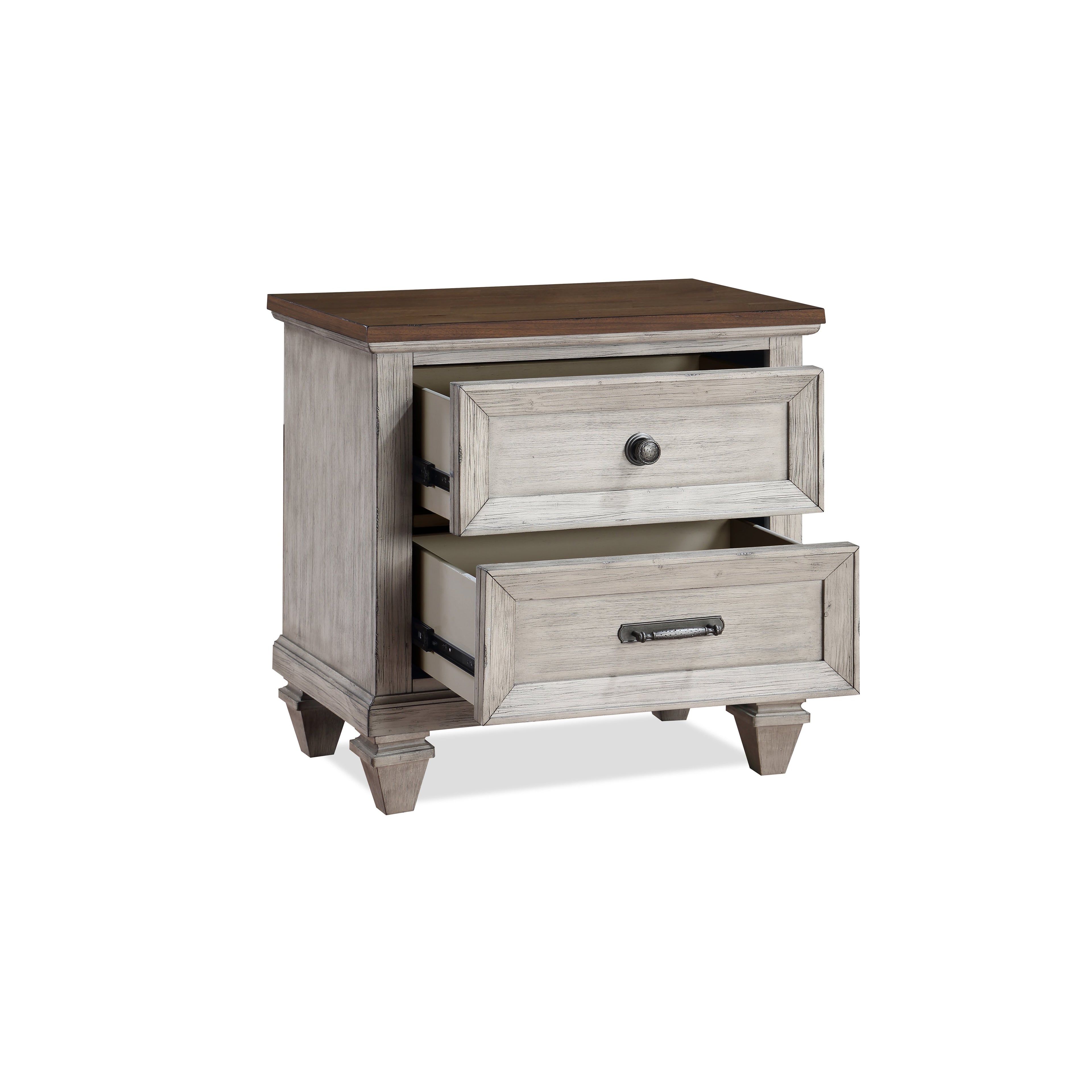 Mariana Nightstand w/Usb-Vintage Creme
