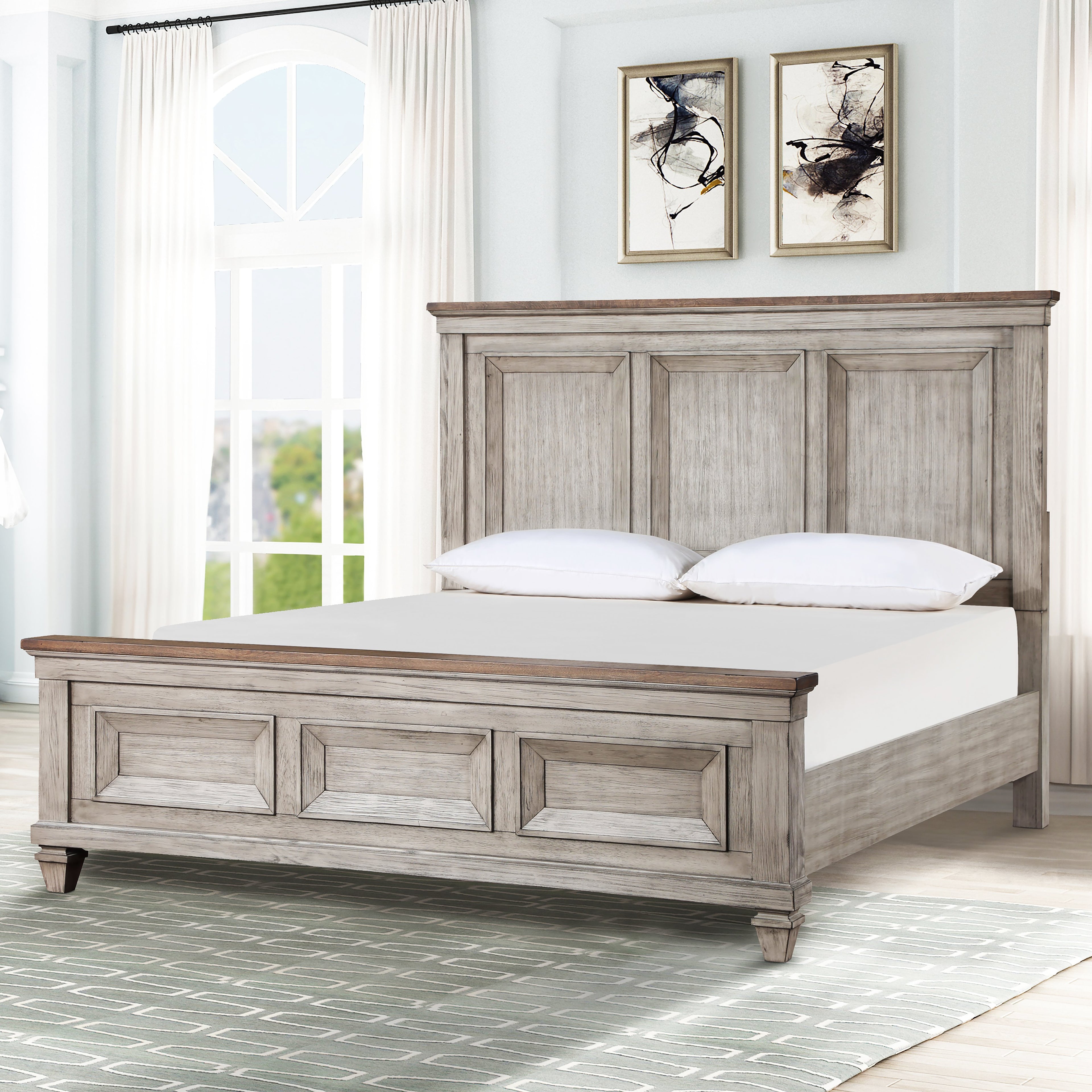 Mariana King Bed - Vintage Creme