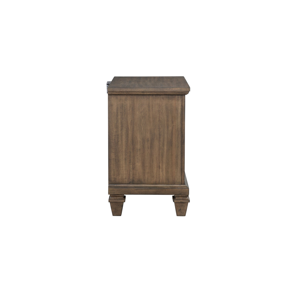 Mariana Nightstand w/Usb-Vintage Mocha
