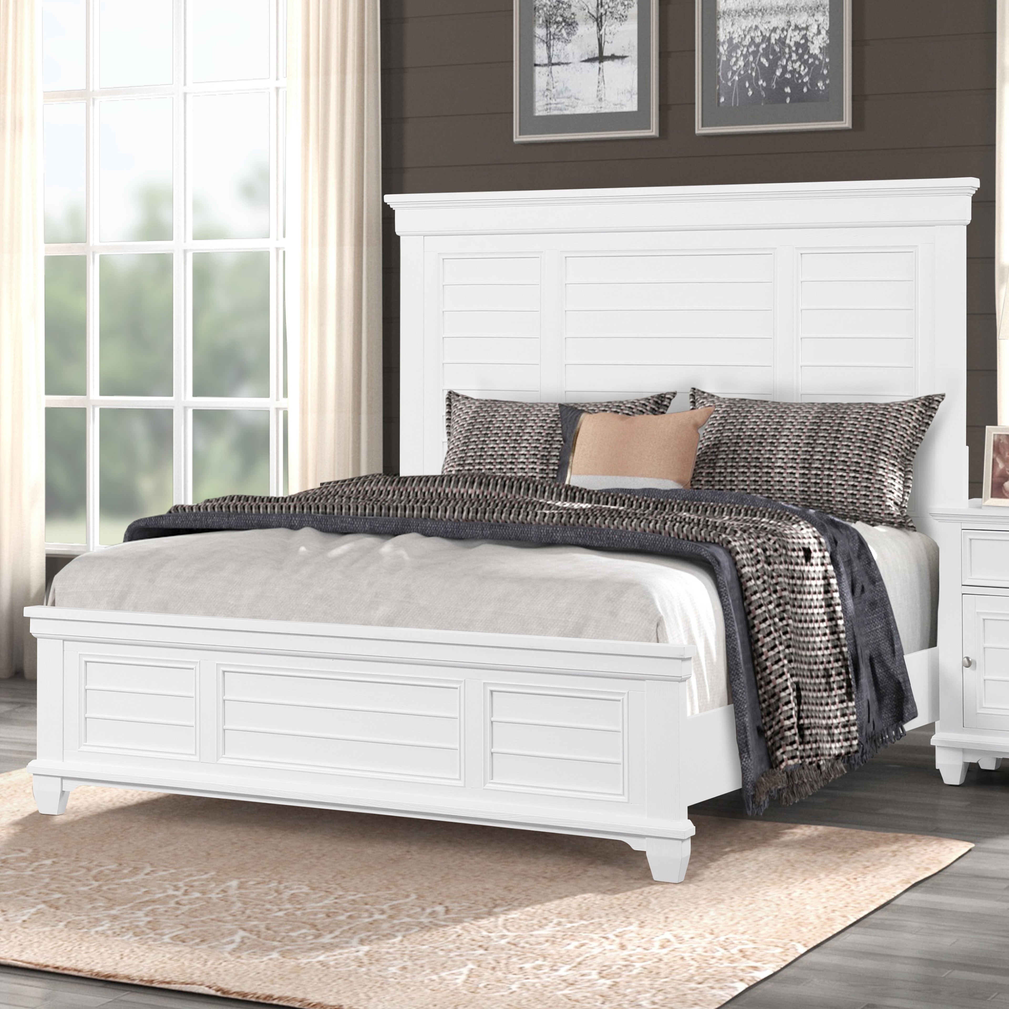 Jamestown 5''0" Queen Bed - White