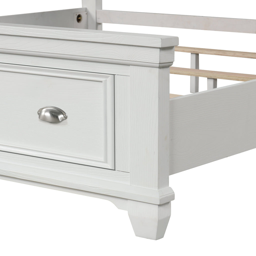 Jamestown 5''0" Queen Bed - White