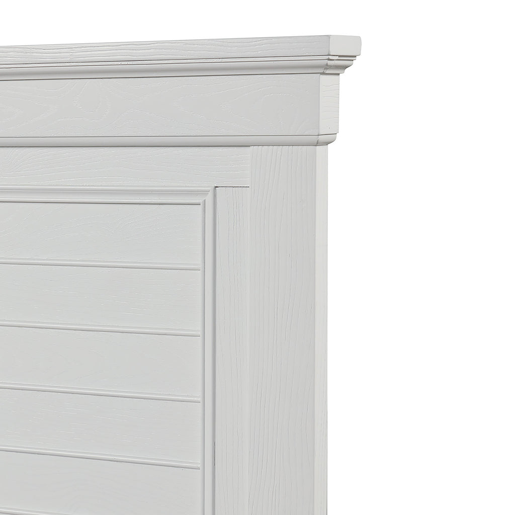 Jamestown 6''6" 6''0" K King Bed - White