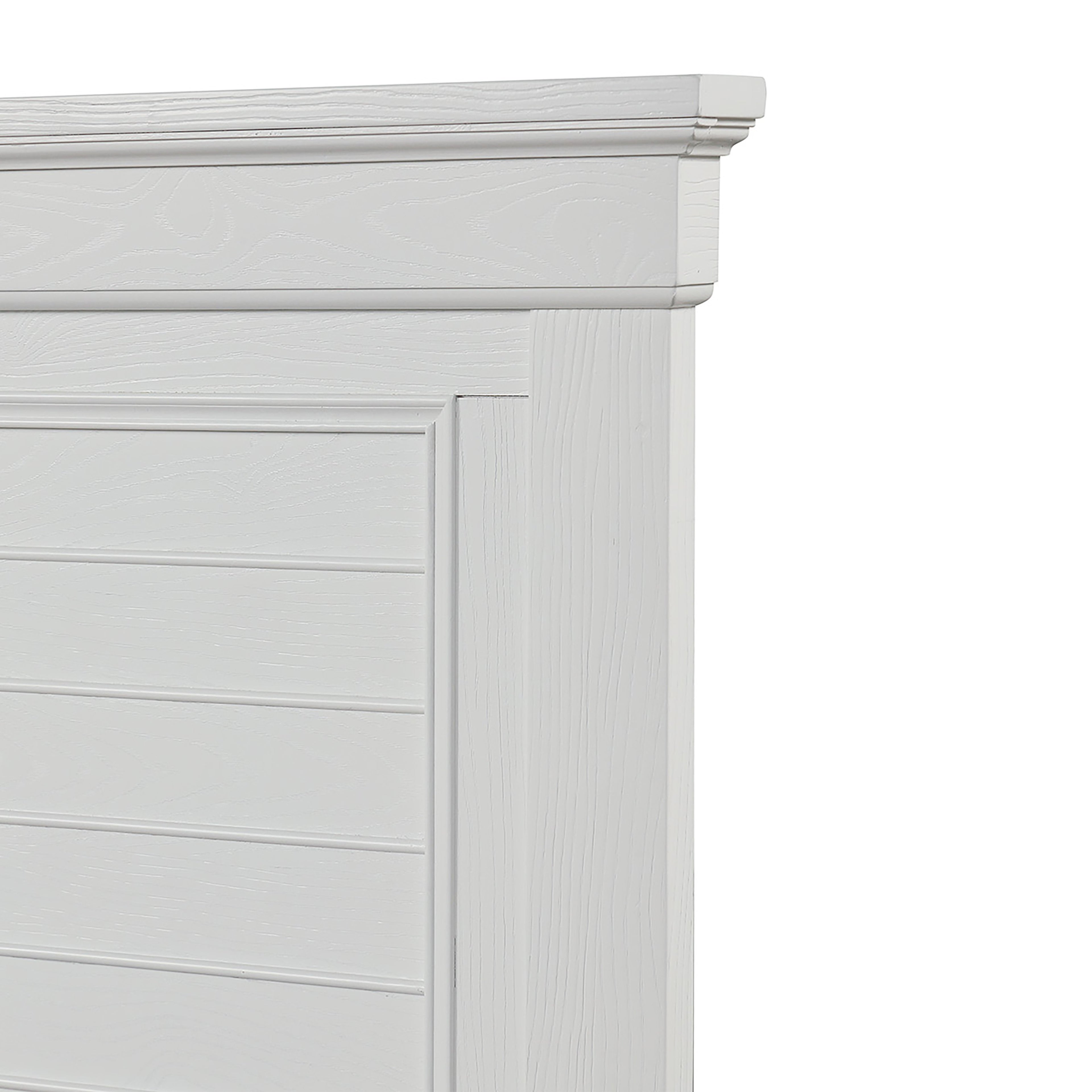Jamestown 6''6" 6''0" K King Bed - White