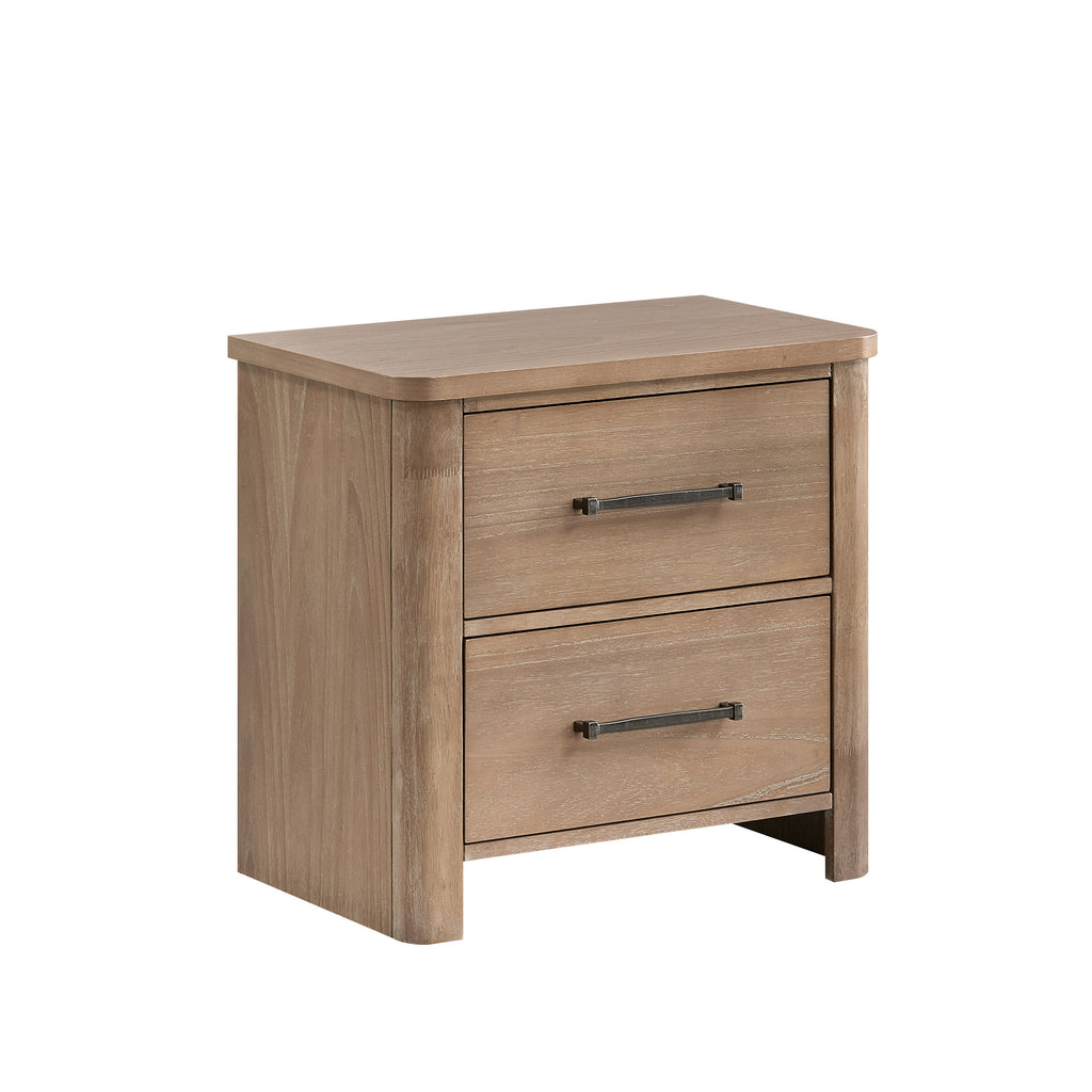 Anika 2 Drawer Nightstand-Natural