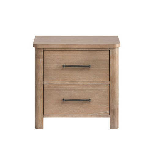 Anika 2 Drawer Nightstand-Natural