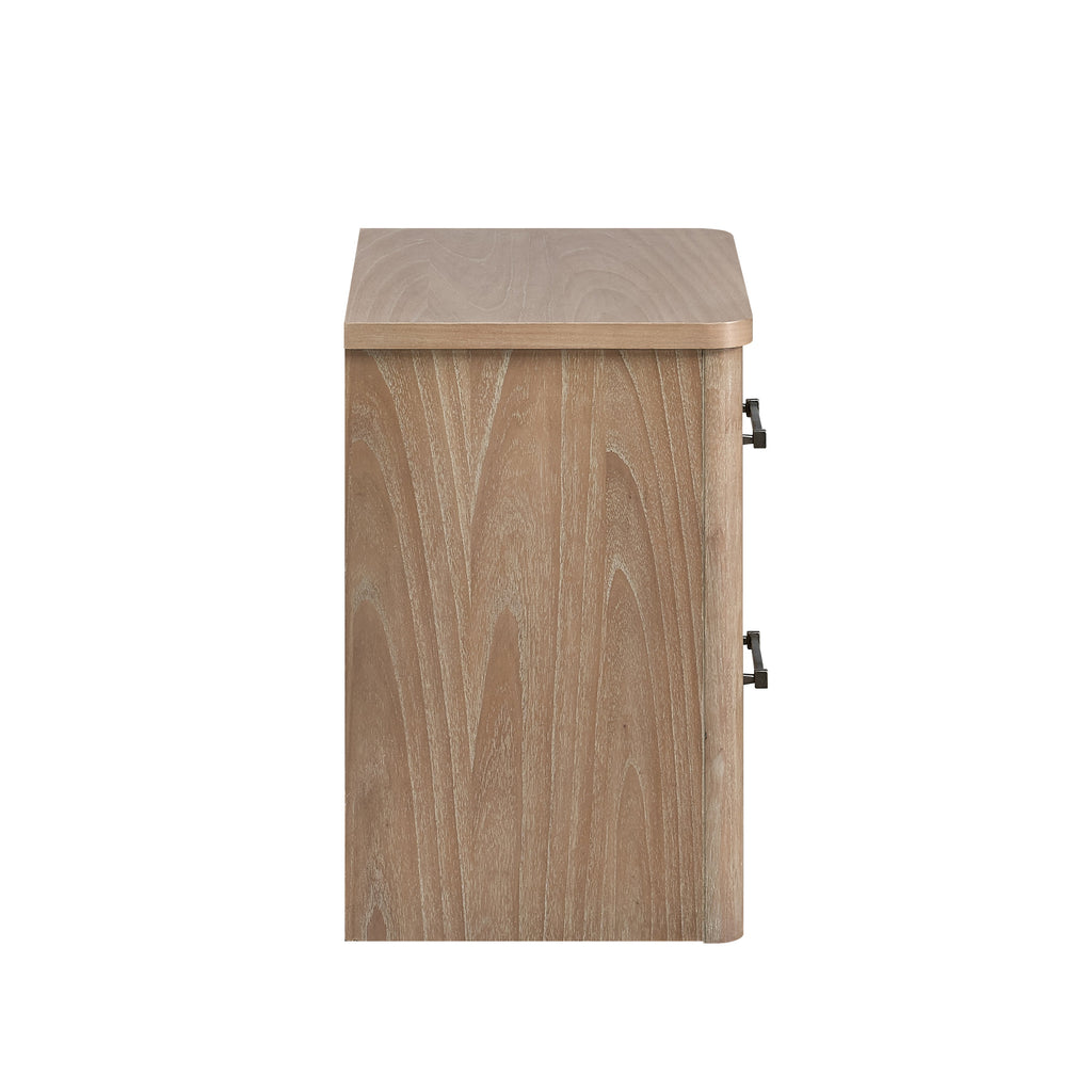 Anika 2 Drawer Nightstand-Natural