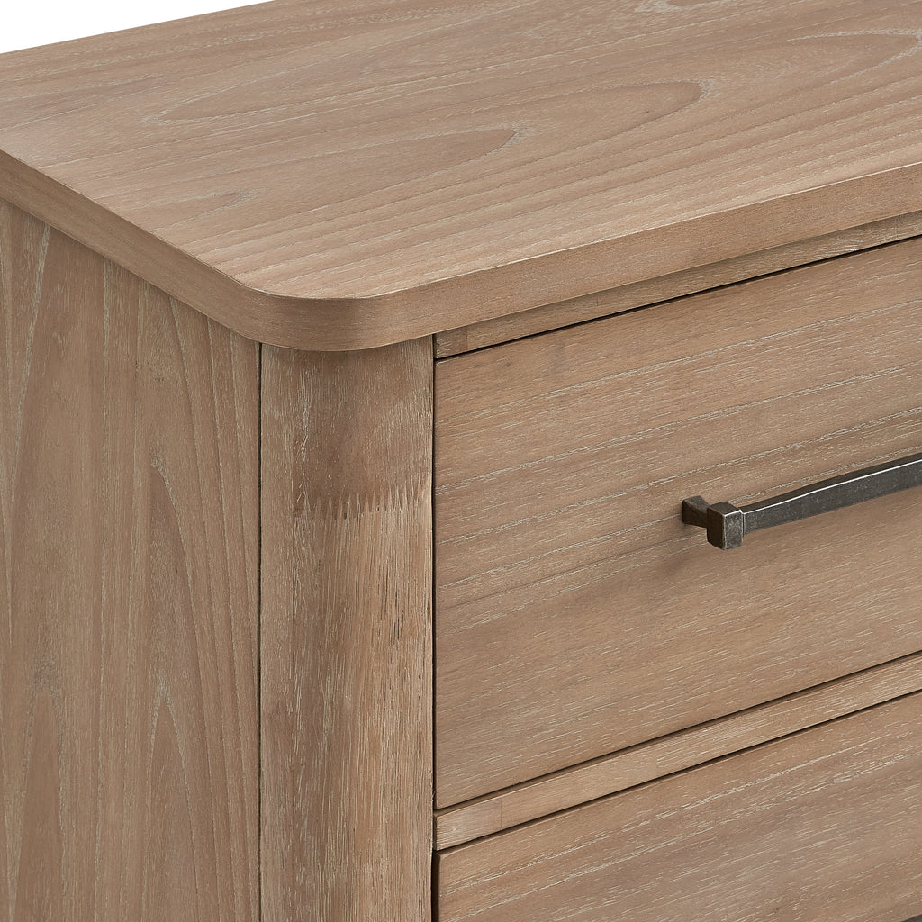 Anika 2 Drawer Nightstand-Natural