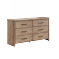 Anika 6 Drawer Dresser-Natural