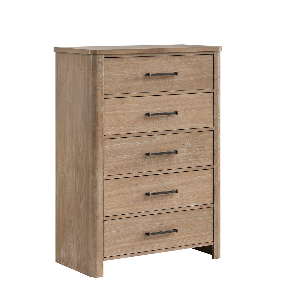 Anika 5 Drawer Chest-Natural