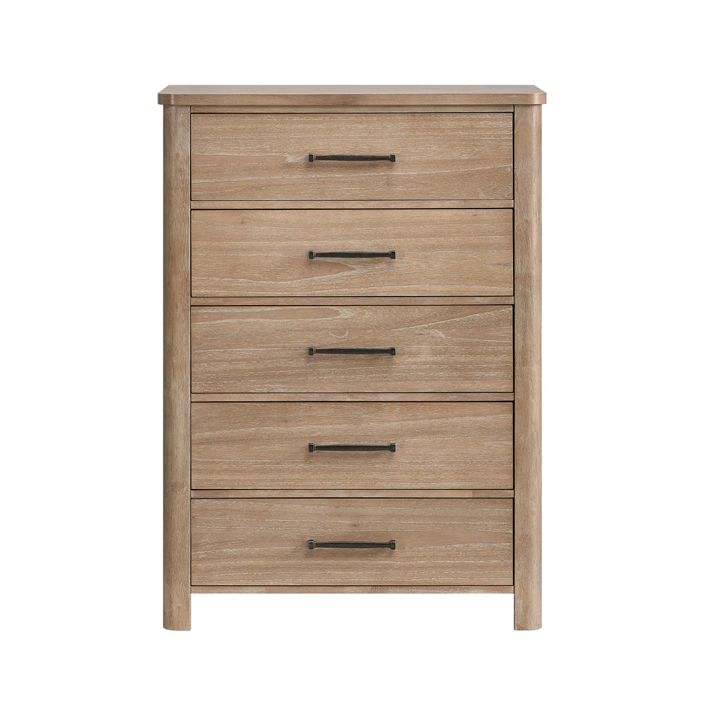Anika 5 Drawer Chest-Natural