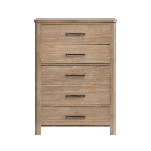 Anika 5 Drawer Chest-Natural