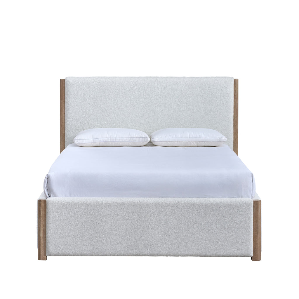 Anika Upholstered Cal King Bed - White