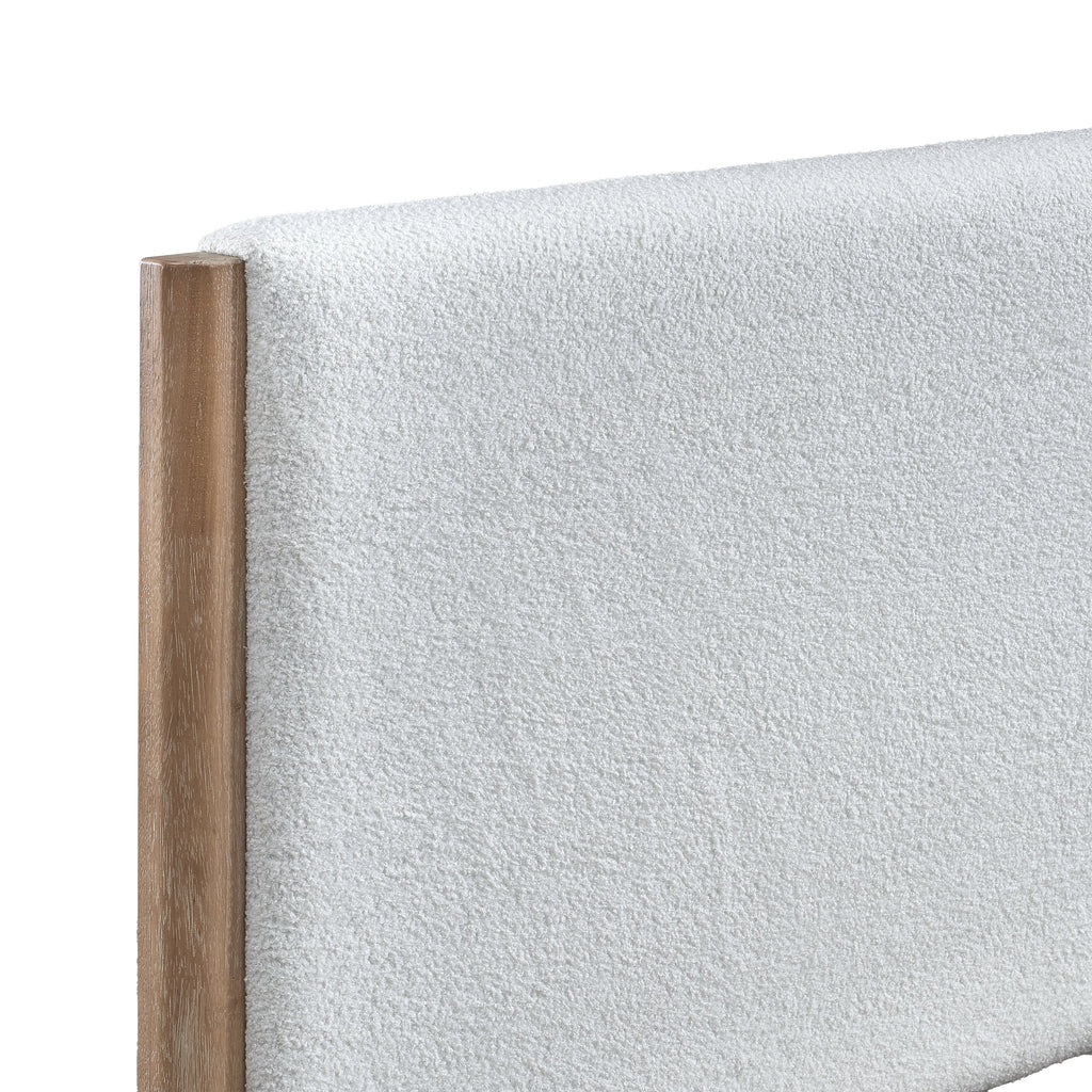 Anika Upholstered Cal King Bed - White