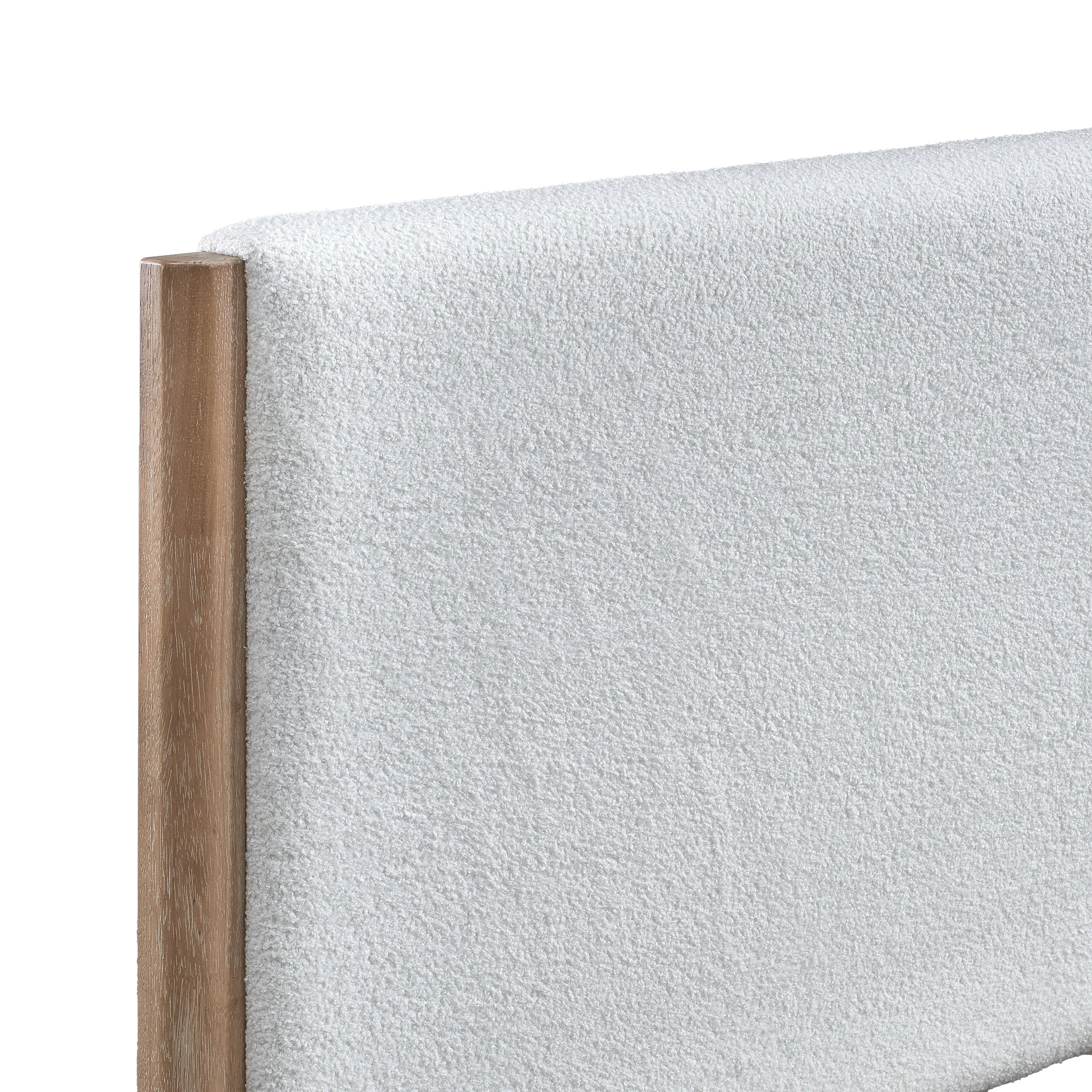 Anika Upholstered Cal King Bed - White