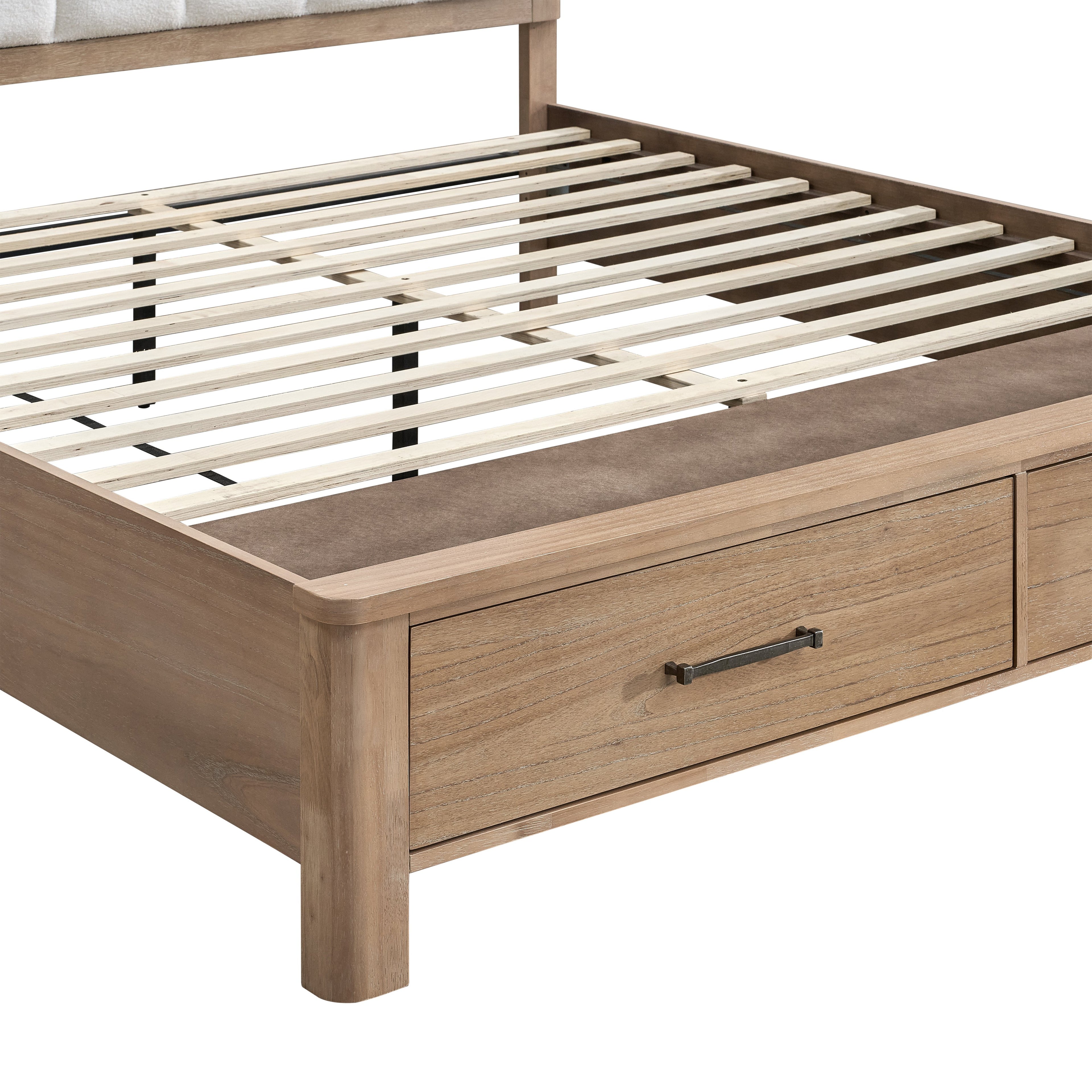 Anika Upholstered Cal King Bed - White