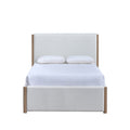Anika Upholstered Panel Queen Bed - White