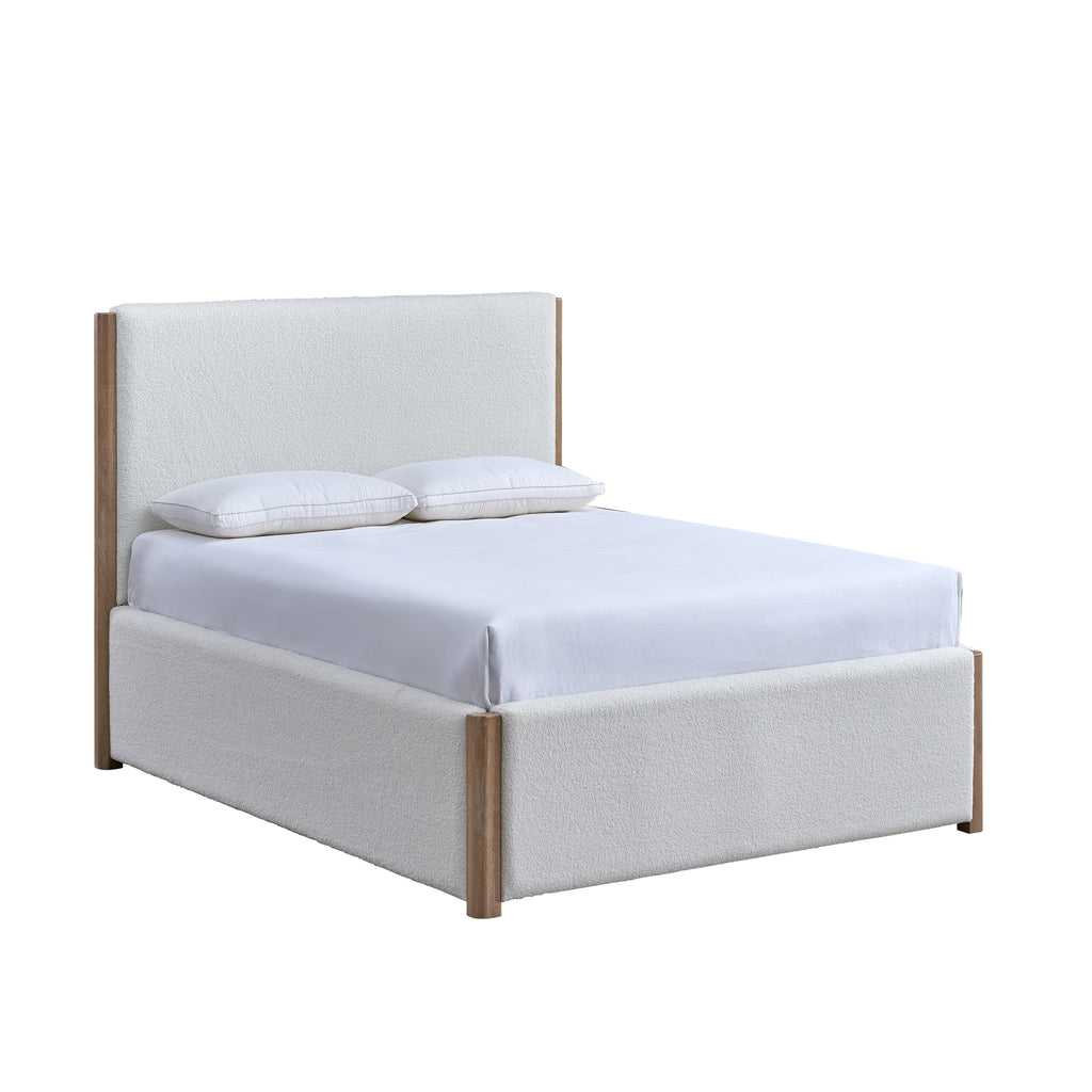 Anika K Upholstered King Bed - White