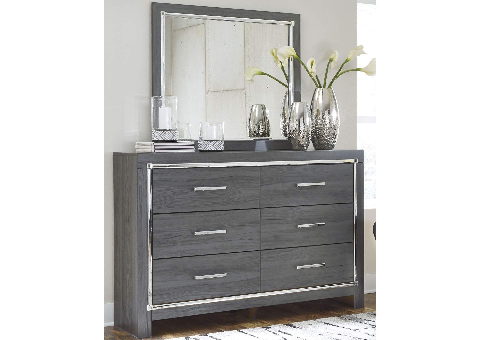 Lodanna Dresser and Mirror room view