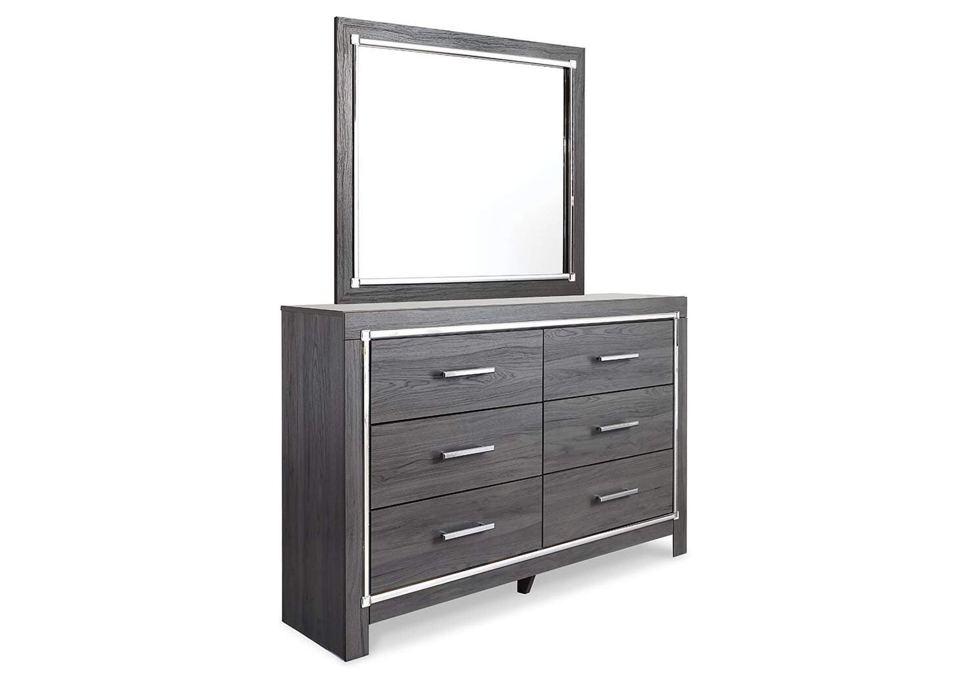 Lodanna Dresser and Mirror angled view
