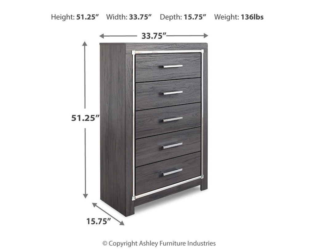 Lodanna Chest of Drawers in Gray, alternate view 4