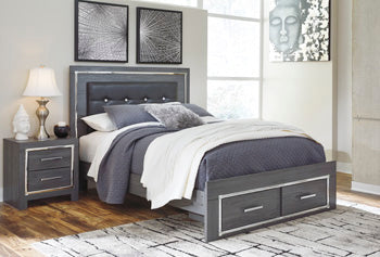 Lodanna Queen Panel Bed with 2 Storage Drawers - image 1