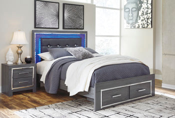 Lodanna King Panel Bed with 2 Storage Drawers - image 2